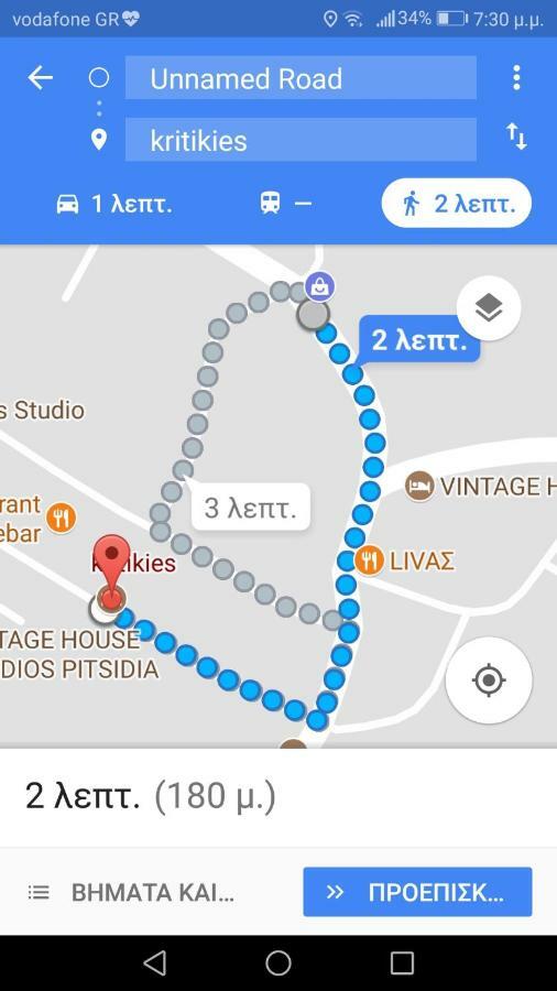 Apartmán Kritikies1 Pitsidia Exteriér fotografie